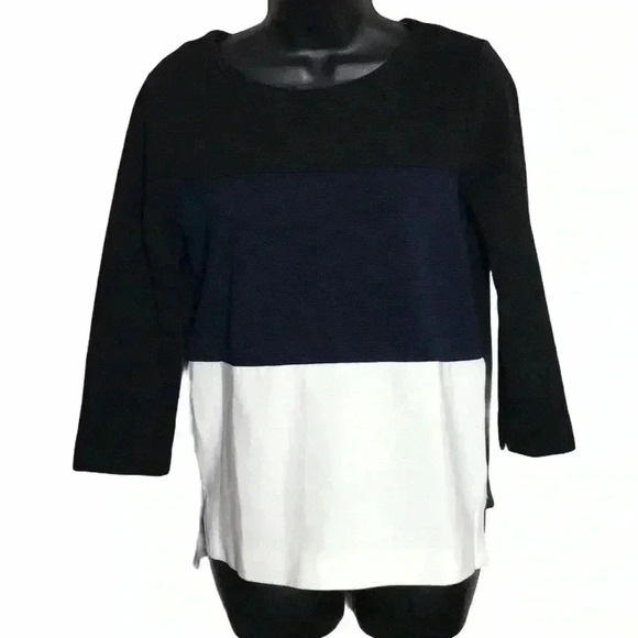 Madewell Colorblock Blouse Size S - Picture 1 of 6